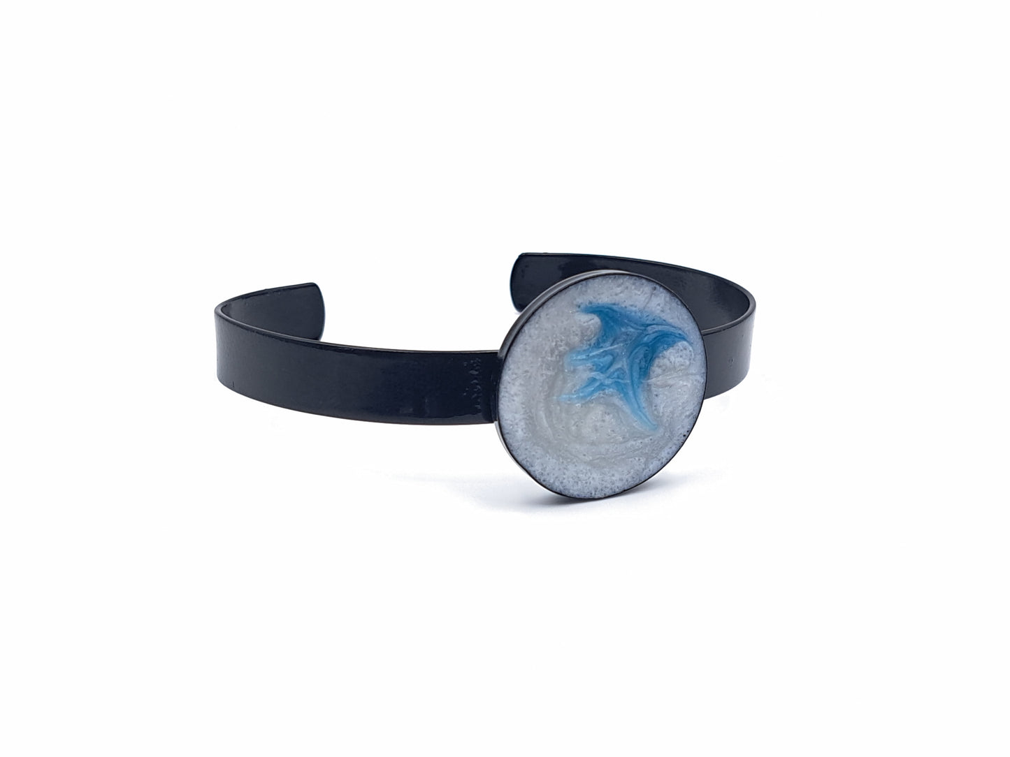 Armband Cirkel // zwart - blauw - wit